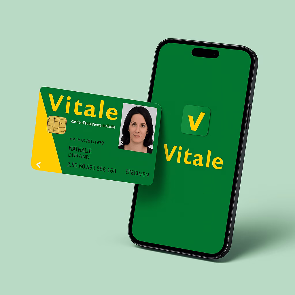 Carte vitale et smartphone